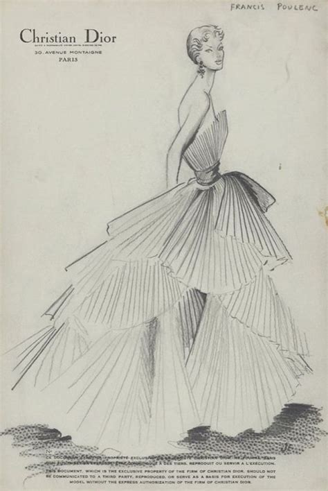 dior dress illustration|dior new look 1950s.